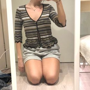 Lovely quarter length striped blouse